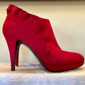 Impo Red Ruffled Heels